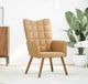 Maison Exclusive - Fauteuil relax, marron, velours