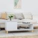 Prolenta Maison Exclusive - Salontafel, hoogglanzwit, 100x50x45 cm, houtvezel