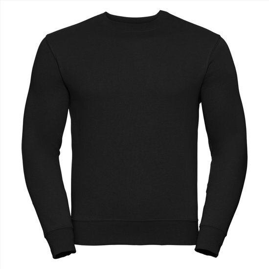 Russell Heren Sweatshirt Zwart Ronde Hals Regular Fit - L