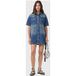 AllSaints Robe en jean Rock Mid Indigo Taille : 10 | Robes Chemises Outlet | Femme | Bleu