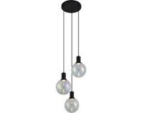 QAZQA Mallon Design Hanglamp - 3 Lichts - Staal - Zwart - GU10