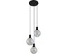 QAZQA Mallon Design Hanglamp - 3 Lichts - Staal - Zwart - GU10