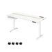 Bureau réglable en hauteur, Blanc / 70P x 160L cm