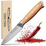 Moritz & Moritz Professioneel Groentemes - Keukenmes 9 cm - Duits Staal - Acaciahouten Handvat - Koksmes