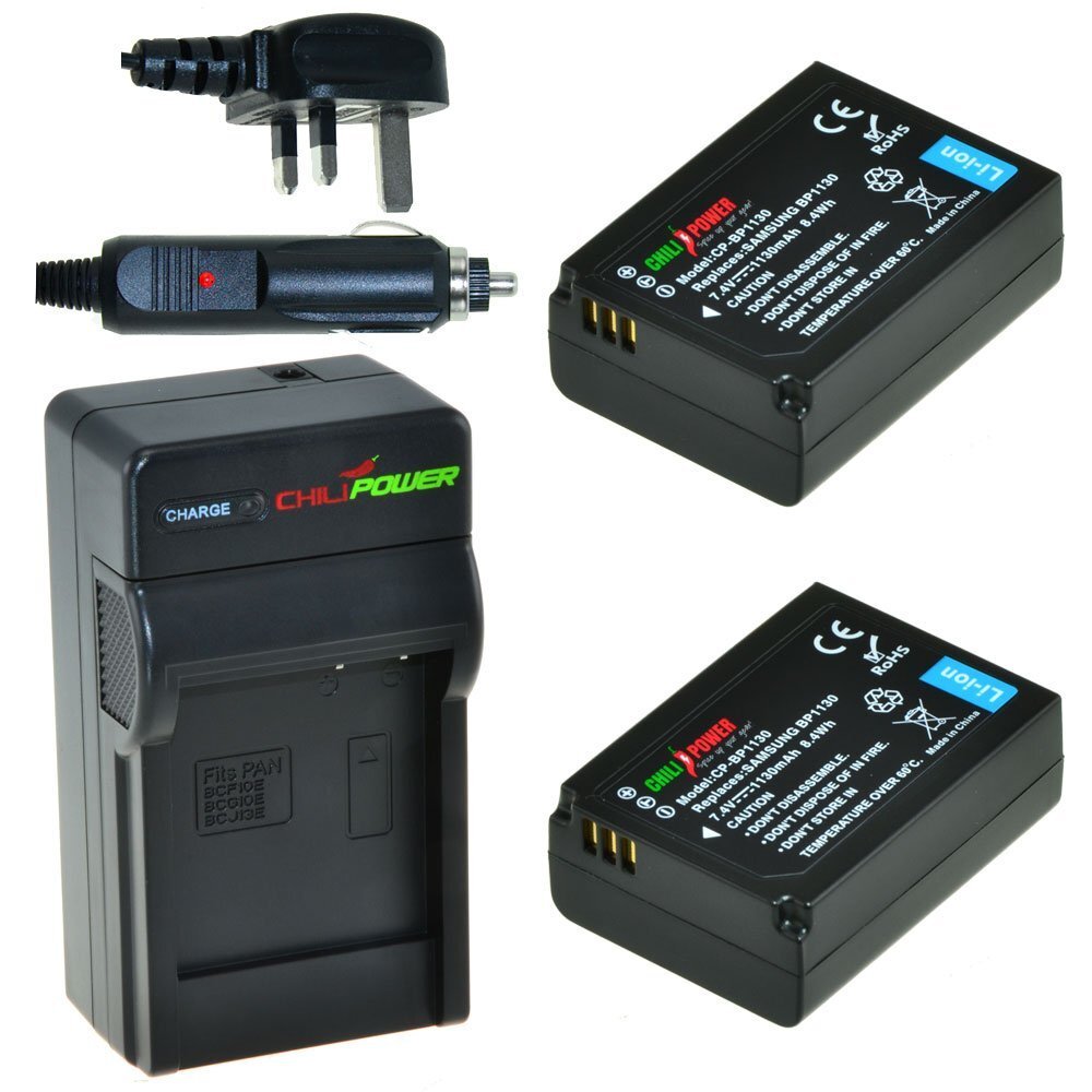 ChiliPower 2 x BP1030 accu's voor Samsung - Charger Kit + car-charger - UK version 2 x BP1030 accu's voor Samsung - Charger Kit + car-charger - UK version