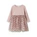 NAME IT MINI A-lijn jurk met hartjes - mauve