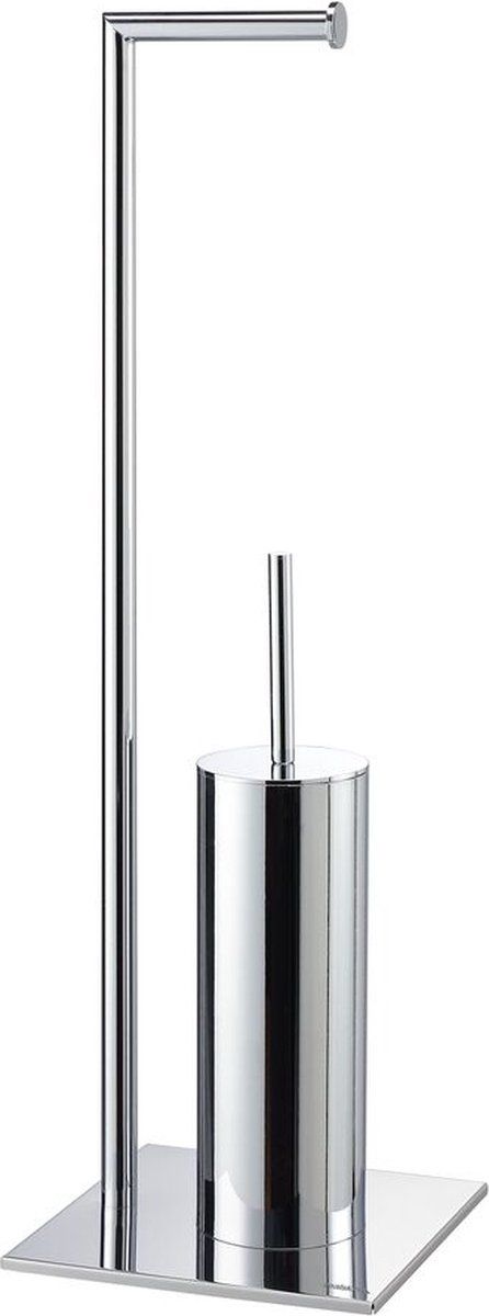 Sealskin Tube Toiletbutler - Toiletrolhouder - Toiletborstel - Vrijstaand - Chroom