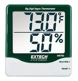 Extech 445703 Binnen Vochtigheids- en Temperatuurmeter, Grote Cijfers