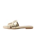 Next - Dames - Forever Comfort® muilsandalen met stiksels en extra brede pasvorm - Goud