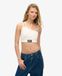Superdry Top Court Sdx Sesh Édition Limitée Blanc Taille: XS/S
