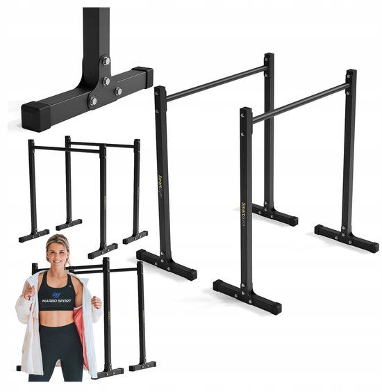SmartGym - Vrijstaande push-up bars SG-14 - Zwart