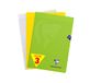 Clairefontaine 293101AMZC Set van 3 Mimesys geniet notitieboekjes - A4 21x29,7 cm - 48 grote ruitvormige pagina's - Wit papier 90 g - Polypro Cover Willekeurige kleuren