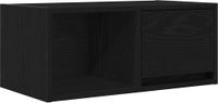 Meuble TV 60x31x25,5 cm aggloméré couleur chêne noir