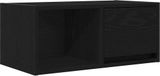 Meuble TV 60x31x25,5 cm aggloméré couleur chêne noir