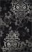 Safavieh Adirondack Collectie ADR114 Floral Glam Damask Indoor Geweven Vloerkleed, Zwart & Zilver, 122 x 183 cm
