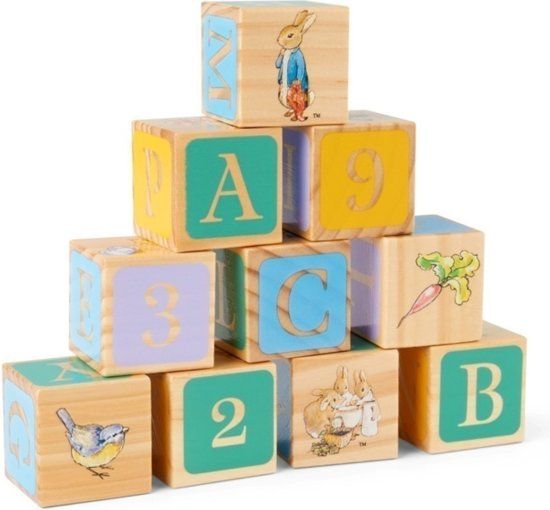 Rainbow Designs Peter Rabbit Wooden Picture Blocks - 5014475013194