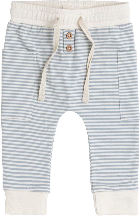 Baby's Only Broekje Stripe - Baby broek - Nordic Blue - Maat 80 - 95% ecologisch katoen, 5% elastaan
