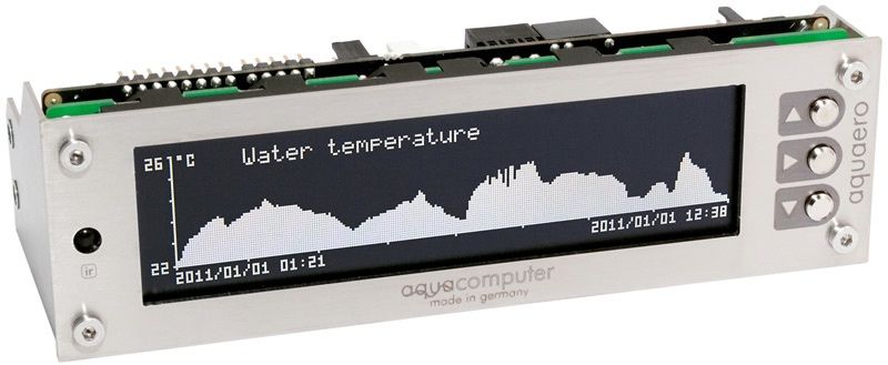 Aqua Computer 53145 - Fan Controller - LCD - Stainless Steel