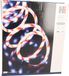 Merkloos Lichtslang - 2x stuks - rood/wit gestreept - 20 led lampjes - wit - 6 meter - kerstverlichting - slangverlichting