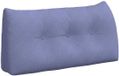 vidaXL Coussin de dossier Jean Bleu Tissu 100 x 24 x 50 cm