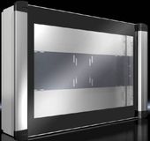 Rittal AX 6321.050 Installatiebehuizing 155 x 650 x 450 Plaatstaal, Aluminium, Veiligheidsglas, Kunststof Lichtgrijs 1 stuk(s)