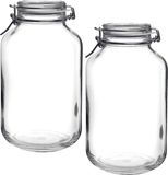 Bormioli Rocco Weck 2x Stuks weckpot/inmaakpot 4000 ml met beugelsluiting 15 x 28 cm - 4 liter