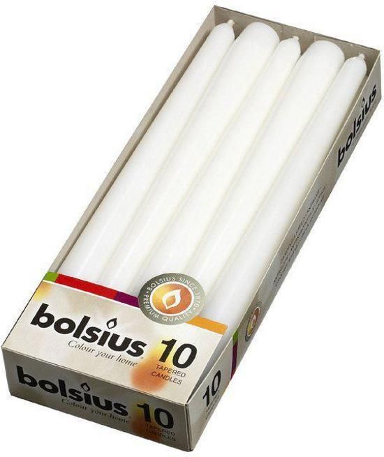 Bolsius Gotische kaars - wit - 10 st