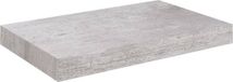 vidaXL Wandschap zwevend 23x23,5x3,8 cm MDF betongrijs