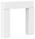 Syfax Haardomlijsting Wit 102 x 18 x 100,5 cm Bewerkt hout