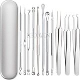 Acne / Puisten verwijderaar set - Mee eters verwijderen - 11 delig - RVS