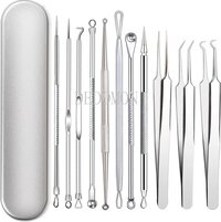 Acne / Puisten verwijderaar set - Mee eters verwijderen - 11 delig - RVS