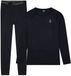 Poederbaas Thermoset Merinowol Heren - Thermoshirt + Thermolegging - Zwart - Maat XXL