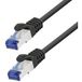 LogiLink CP4083S RJ45 Netzwerkkabel, Patchkabel CAT 6a S/FTP 7,50 m schwarz CCA-Leiter, flammhemmend, halogenfrei 1 Stück