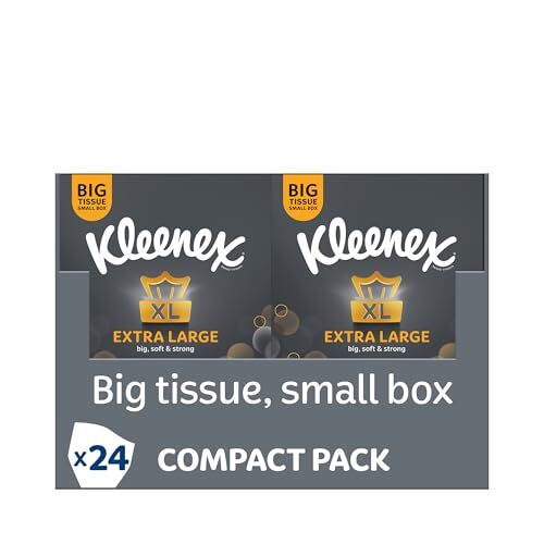 Kleenex Kleenex Extra groot weefsel, compact pakket – 24 dozen (1056 stoffen in totaal)