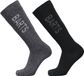 BARTS Basic Skisock 2 Pack Wintersportsokken Unisex - Grijs & Zwart - Maat 39-42