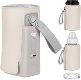 Lionelo Thermup GO Plus - Flessenwarmer Draagbaar - USB-C - LCD - Beige