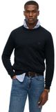 Superdry - Essentials Katoenen Trui Heren - Ronde Hals - Lange Mouw - Regular Fit - L - Eclipse Navy Marl