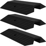 vidaXL - Drempelbruggen - 3 stuks - 49x40x8 cm - rubber