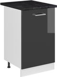 Vicco Keukenonderkast R-Line, Antraciet Hoogglans/Wit, 50 cm