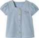Vertbaudet Set bloemetjesblouse en korte broek baby double stone