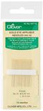 Clover Gold Eye Applique Needles No 10 15 pcs