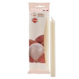 Cera Cereria di Giorgio Jus Geurkaarsen met fruit, was, lichtroze, 1,9 x 1,9 x 20 cm, 3 stuks