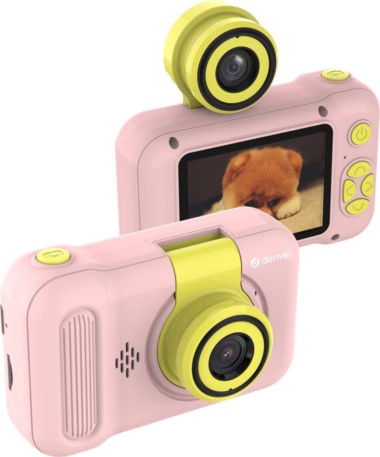 Denver Kindercamera Full HD - Flip Lens - 40MP - Roze