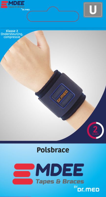 Emdee Pols Supportband Blauw - 1 Stuk