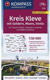KOMPASS Fahrradkarte Kreis Kleve mit Geldern, Moers, Venlo 1:50.000, FK 3213
