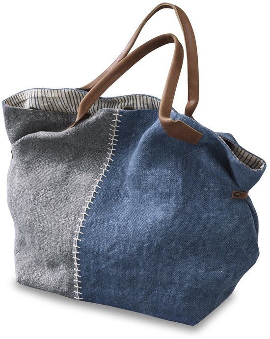 LOBERON Tas Deux-Parts blauw/grijs