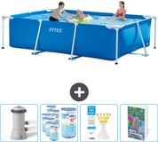 Intex Rechthoekig Frame Zwembad - 300 x 200 x 75 cm - Blauw