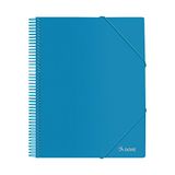Geore documentenmap met 20 hoezen (40 micron), A4, spiraalbinding, blauw