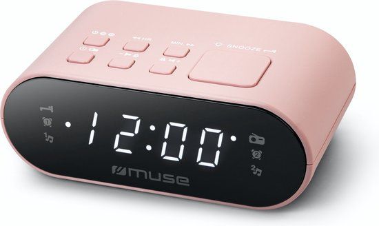 Muse Electronics Muse M-10CPK Compacte Wekkerradio Roze