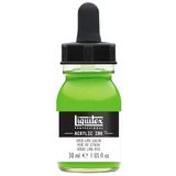 Liquitex 4260740 vloeibare professionele acrylverf - inkt, hoog gepigmenteerde airbrush verf, - Acryl Inkt 30ml, Vivid Lime Green